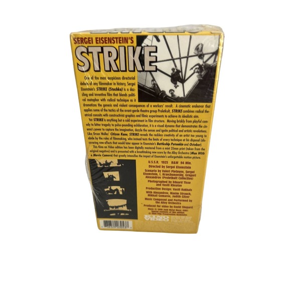 A Film By Sergei Eisenstein Strike VHS Sealed 1999 - Picture 9 of 10